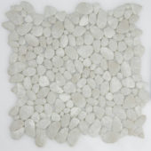 12X12 Light Grey Pebble Mosaic | Quality Carpet Inc.
