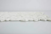 12X12 White Pebble Mosaic | Quality Carpet Inc.