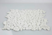 12X12 White Pebble Mosaic | Quality Carpet Inc.