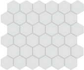 2" Gallery Grey Matte Hex Mosaic | Quality Carpet Inc.