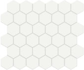 2" White Matte Hex Mosaic | Quality Carpet Inc.