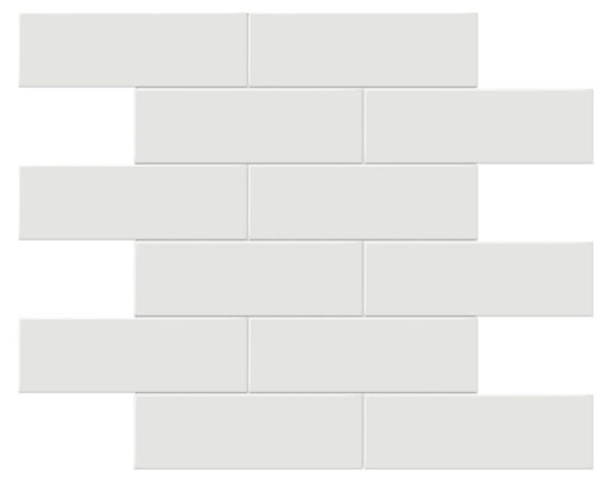 2x6 Vintage Grey Matte Brick Mosaic