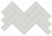 2x6 Warm Grey Matte Herringbone Mosaic | Quality Carpet Inc.