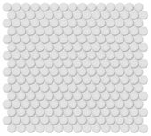 3/4" Gallery Grey Matte Penny Round Mosaic | Quality Carpet Inc.