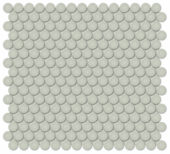 3/4" Soft Sage Matte Penny Round Mosaic | Quality Carpet Inc.