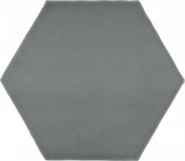 6" Anthracite Charcoal Glossy Hexagon | Quality Carpet Inc.