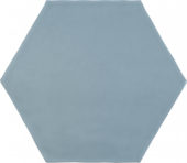 6" Summer Sky Glossy Hexagon | Quality Carpet Inc.