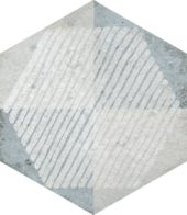 Alma 5.5X6.3 Grey Decor Hexagon | Quality Carpet Inc.