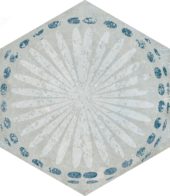 Alma 5.5X6.3 Grey Decor Hexagon | Quality Carpet Inc.