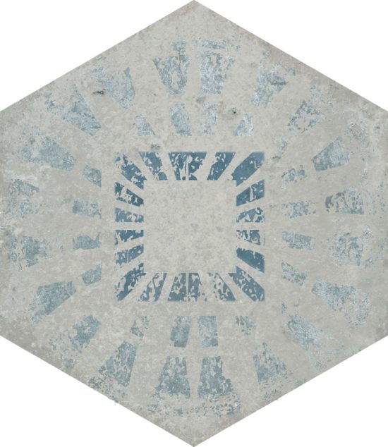 Alma 5.5X6.3 Grey Decor Hexagon | Quality Carpet Inc.