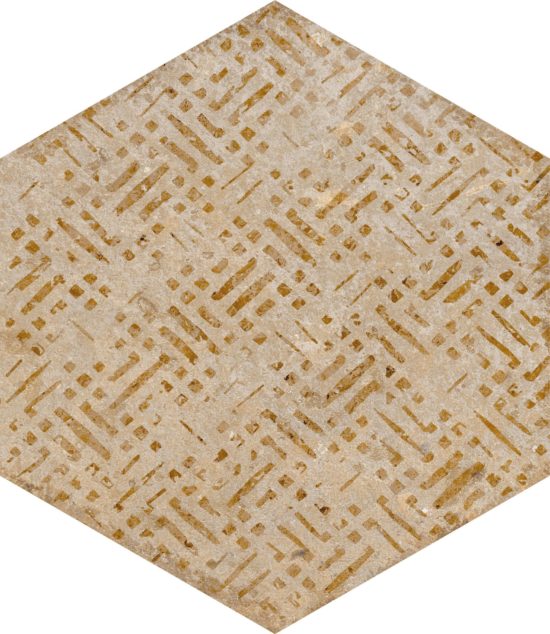 Alma 5.5X6.3 Sand Decor Hexagon | Quality Carpet Inc.