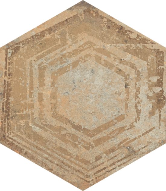 Alma 5.5X6.3 Sand Decor Hexagon | Quality Carpet Inc.