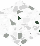 Altea 5.5X6.3” White Hexagon | Quality Carpet Inc.