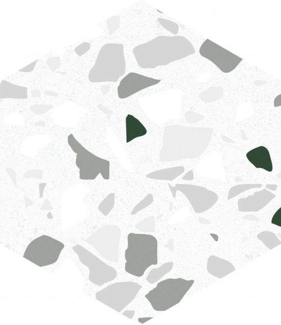 Altea 5.5X6.3” White Hexagon | Quality Carpet Inc.