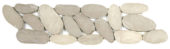 Beige Xl Sliced Matte Pebble Interlocking Border | Quality Carpet Inc.