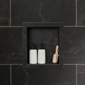 Black Ice Shower Niche 14.5 x12 Inside | Quality Carpet Inc.