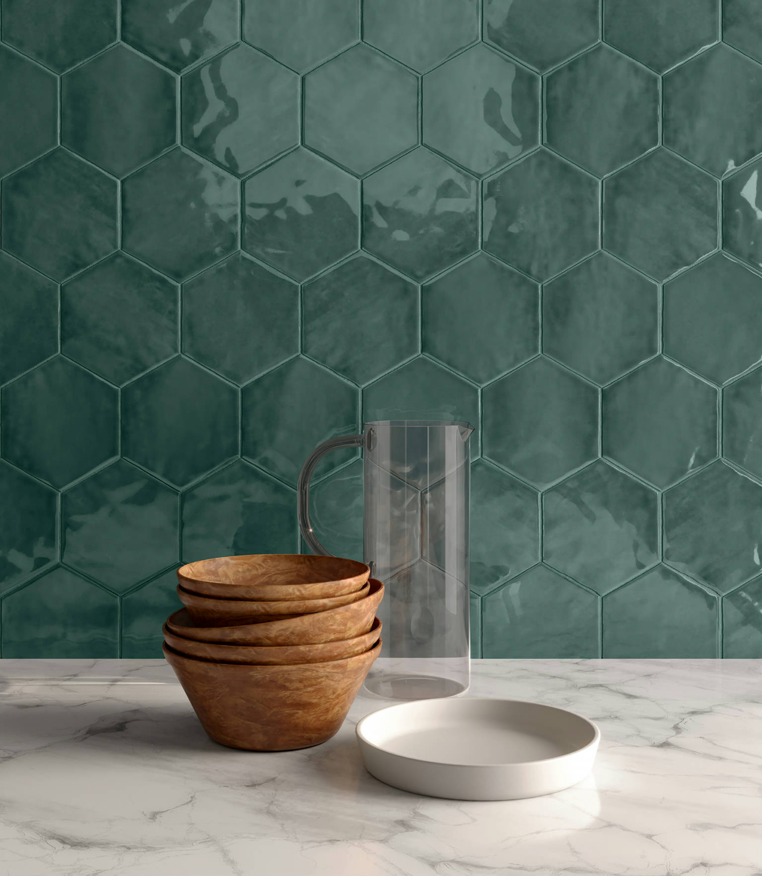 Chateau Brilliant Emerald 6" Hex 0 | Quality Carpet Inc.