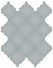 Cloud Blue Glossy Arabesque Mosaic | Quality Carpet Inc.