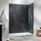 Cracked Slate Shower Wall Kit 30x60x78 | Quality Carpet Inc.
