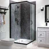 Cracked Slate Shower Wall Kit 36x60x78 | Quality Carpet Inc.