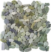 Crystal Green Semi-Precious Stone Interlocking Mosaic | Quality Carpet Inc.