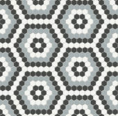 Dawn Blend Matte Hexagon Pattern Mosaic | Quality Carpet Inc.