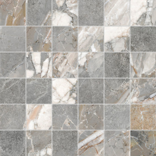 Dynasty Grey 2X2 Mosaic | Quality Carpet Inc.