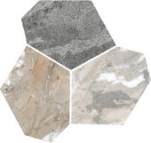 Dynasty Grey Polished/Matte 11X12 Eggs Mosaic | Quality Carpet Inc.