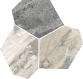 Dynasty Grey Polished/Matte 11X12 Eggs Mosaic | Quality Carpet Inc.