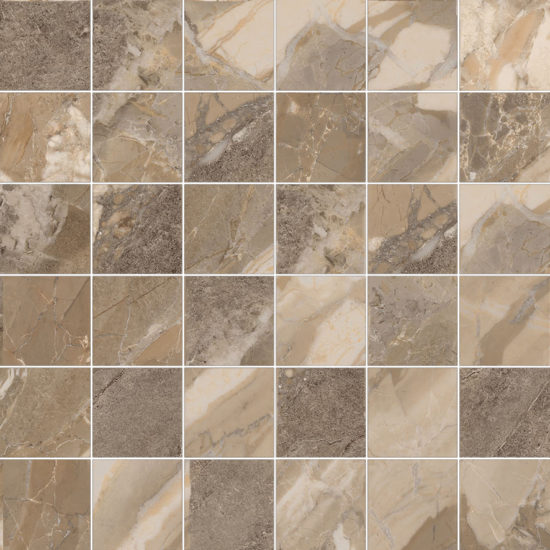 Dynasty Taupe 2X2 Mosaic | Quality Carpet Inc.