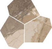 Dynasty Taupe Polished/Matte 11X12 Eggs Mosaic | Quality Carpet Inc.