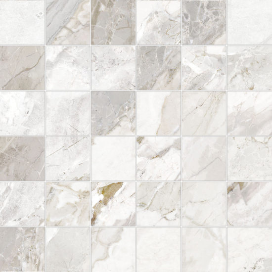 Dynasty White 2X2 Mosaic | Quality Carpet Inc.