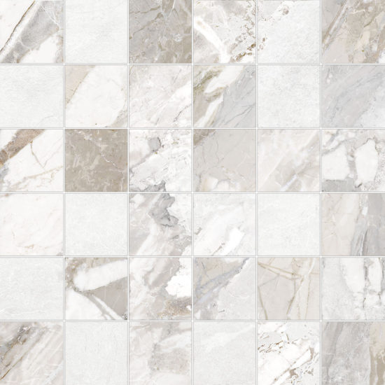 Dynasty White 2X2 Mosaic | Quality Carpet Inc.