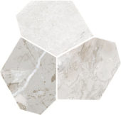 Dynasty White Polished/Matte 11X12 Eggs Mosaic | Quality Carpet Inc.