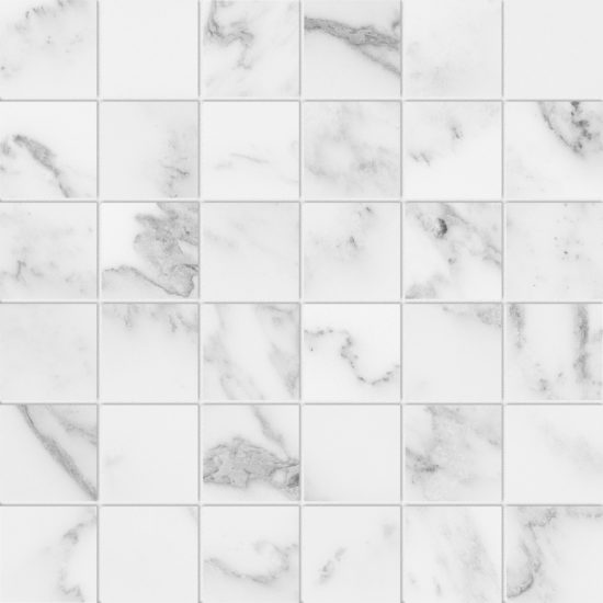 Florence 2X2 Bianco Matte Mosaic | Quality Carpet Inc.