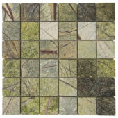 Forest Green Polished Marble Mosaic | Quality Carpet Inc.
