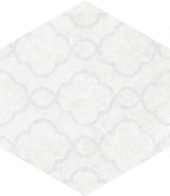 Form 5.5X6.3” White Decor Hexagon | Quality Carpet Inc.