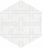 Form 5.5X6.3” White Decor Hexagon | Quality Carpet Inc.