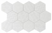 Form 5.5X6.3” White Decor Hexagon | Quality Carpet Inc.