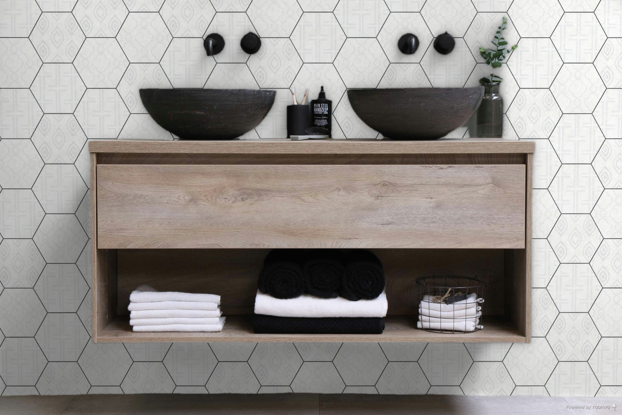 Form 5.5X6.3” White Decor* Hexagon | Quality Carpet Inc.