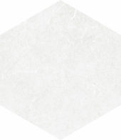 Form 5.5X6.3” White Hexagon | Quality Carpet Inc.