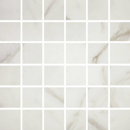Golden Calacatta Matte 2X2 Mosaic | Quality Carpet Inc.