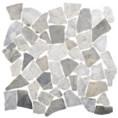 Grey Mix Mini Opus Marble Mosaic | Quality Carpet Inc.