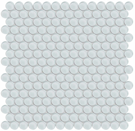 Ice Penny Round Mosaic | Quality Carpet Inc.