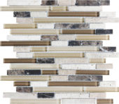 Linear Cappuccino Mosaic | Quality Carpet Inc.