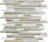 Linear Creme Brulee Mosaic | Quality Carpet Inc.