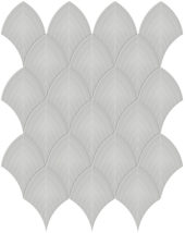 Loft Grey Glossy Scallop Mosaic | Quality Carpet Inc.