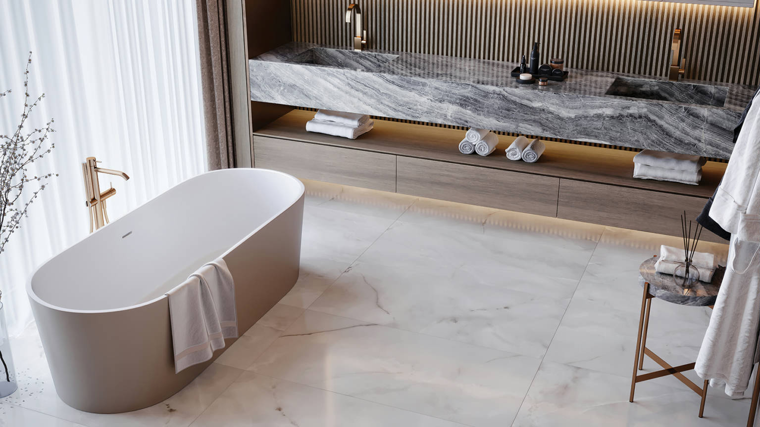 Luxury Sorrento Onyx 24x48 2 | Quality Carpet Inc.