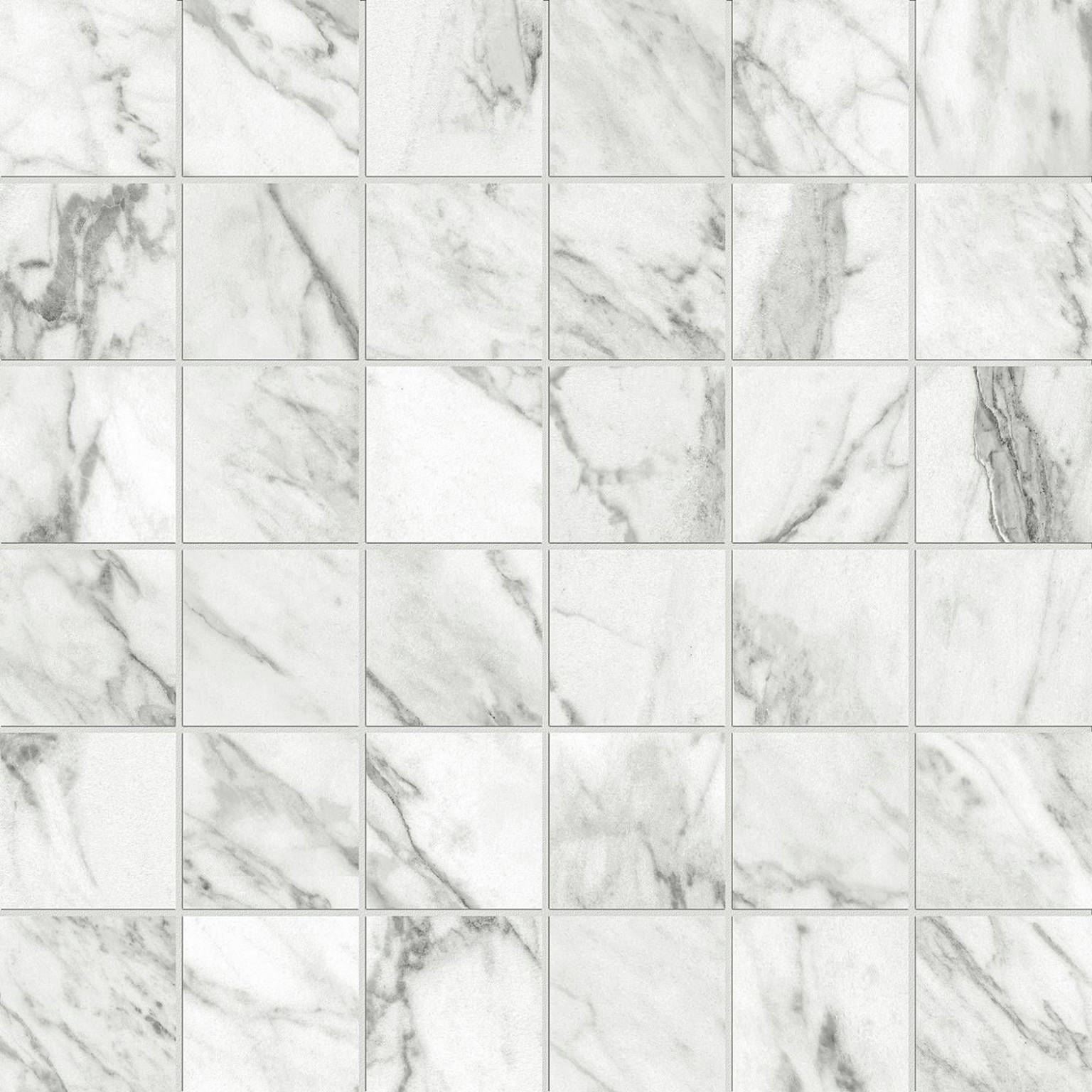 Milano Statuario Honed 2X2 Mosaic | Quality Carpet Inc.