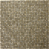 Mini Hexagon Gold Aluminum Mosaic | Quality Carpet Inc.